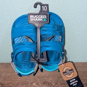 Rugged Shark Kids Blue Sandals